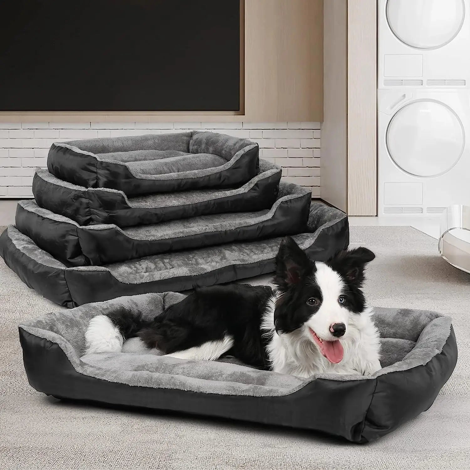 Dog Bed, Dog Beds for Large Medium Dogs, Rectangle Washable Dog Bed Comfortable and Breathable Large Dog Bed, Pet Bed