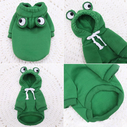 Frog Hoodies for Small Dogs/Puppy Costume