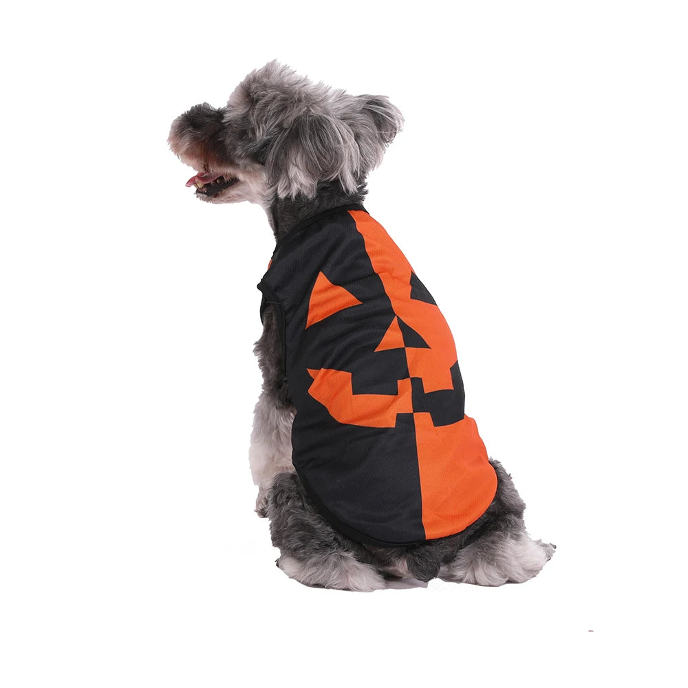 Halloween Pumpkin Print Vest T-shirt