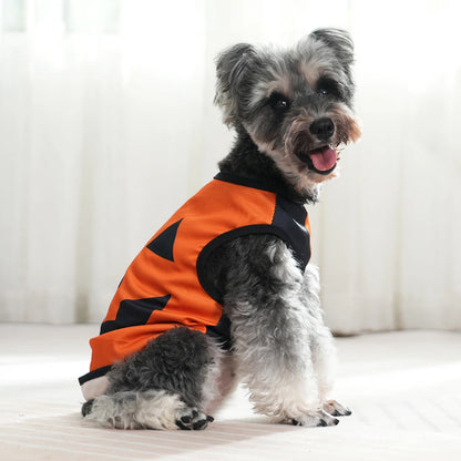 Halloween Pumpkin Print Vest T-shirt