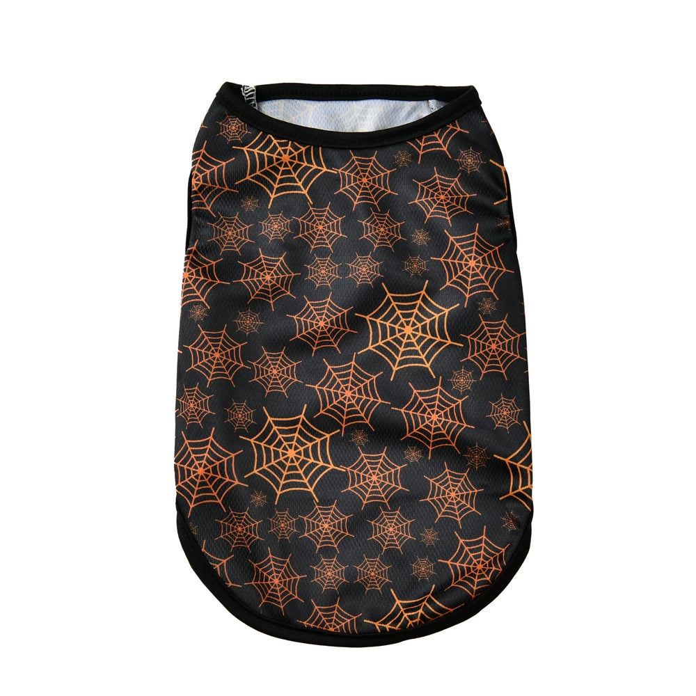 Halloween Pumpkin Print Vest T-shirt