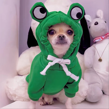 Frog Hoodies for Small Dogs/Puppy Costume