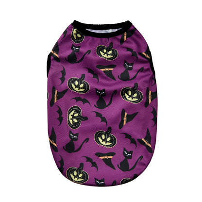 Halloween Pumpkin Print Dog/Cat Tshirt