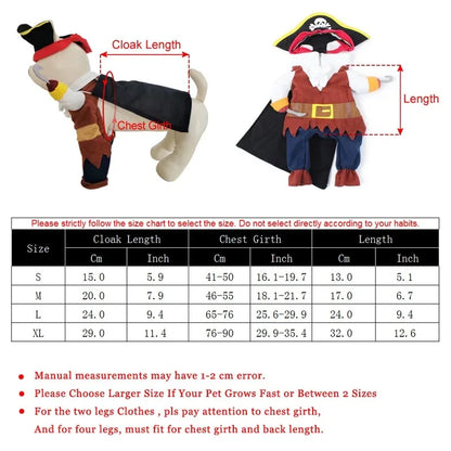 Pirate Halloween Pet Costume