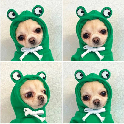 Frog Hoodies for Small Dogs/Puppy Costume