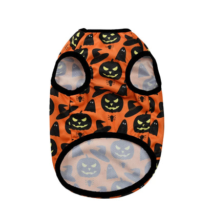 Halloween Pumpkin Print Dog/Cat Tshirt